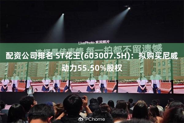 配资公司排名 ST花王(603007.SH)：拟购买尼威动力55.50%股权