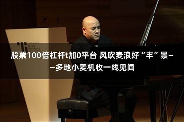 股票100倍杠杆t加0平台 风吹麦浪好“丰”景——多地小麦机收一线见闻