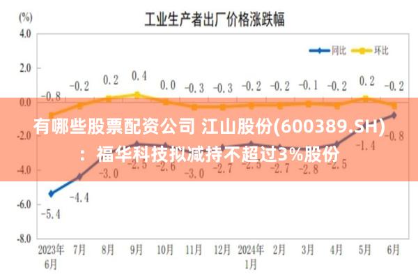 有哪些股票配资公司 江山股份(600389.SH)：福华科技拟减持不超过3%股份
