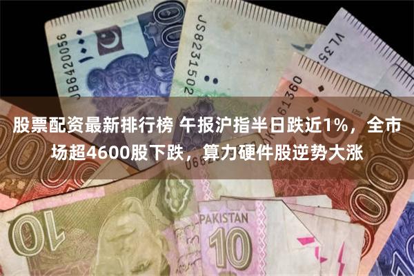 股票配资最新排行榜 午报沪指半日跌近1%，全市场超4600股下跌，算力硬件股逆势大涨